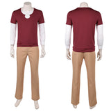 One Piece Sanji Cosplay Red Men Costume Halloween Carnival Party Suit