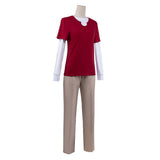 One Piece Sanji Red Outfit Cosplay Costume Halloween Carnival Party Suit