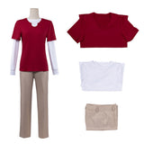 One Piece Sanji Red Outfit Cosplay Costume Halloween Carnival Party Suit