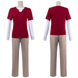 One Piece Sanji Red Outfit Cosplay Costume Halloween Carnival Party Suit