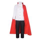 One Piece Sanji Whole Cake Island Arc Red Cloak Cosplay Costume Outfits Halloween Carnival Suit