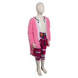 One Piece Seven Warlords Of The Sea Donquixote Doflamingo Pink Set Kids Children Cosplay Costume Outfits