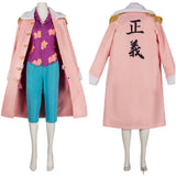 One Piece Tashigi Pink Outfit Cosplay Costume Halloween Carnival Party