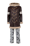 One Piece Usopp Cosplay Costume Full Set - Classic Brown Outfit for Men & Teens Halloween Carnival Party Suit Accessory
