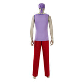 One Piece Usopp Purple Red Outfit Cosplay Costume Halloween Carnival Party Suit