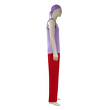 One Piece Usopp Purple Red Outfit Cosplay Costume Halloween Carnival Party Suit