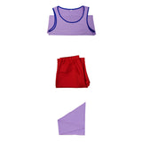 One Piece Usopp Purple Red Outfit Cosplay Costume Halloween Carnival Party Suit