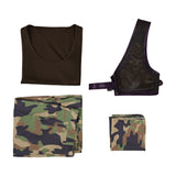 One Piece Usopp Scarf Top Pants Vest Headband Cosplay Costume Halloween Carnival Party Suit