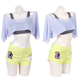 One Piece Uta Cosplay Top Shorts Vest Women Cosplay Costume Halloween Carnival Party Suit