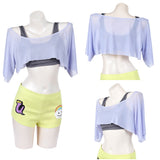 One Piece Uta Cosplay Top Shorts Vest Women Cosplay Costume Halloween Carnival Party Suit