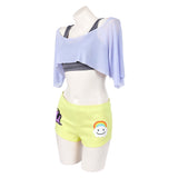One Piece Uta Cosplay Top Shorts Vest Women Cosplay Costume Halloween Carnival Party Suit