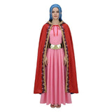 One Piece Vivi Pink Dress Cosplay Costume Halloween Carnival Party Suit