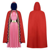 One Piece Vivi Pink Dress Cosplay Costume Halloween Carnival Party Suit