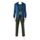 One Piece Zoro Blue Outfit Cosplay Costume Halloween Carnival Party Suit