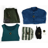 One Piece Zoro Blue Outfit Cosplay Costume Halloween Carnival Party Suit