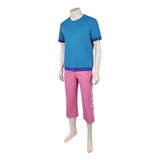 One Piece Zorro Blue Shirt Pink Pant Cosplay Costume Halloween Carnival Party Suit