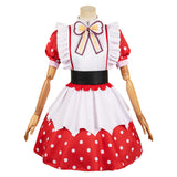 Oshi no Ko Arima Kana Red Polka Dot Dress Cosplay Costume Outfits