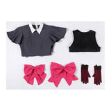 Oshi no Ko Hoshino Rubii Cosplay Black Dress Halloween Carnival Party