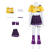 Overwatch 2 Loverwatch Juno Yellow Too with Purple Skirt Cosplay Costume Halloween Carnival Party Suit