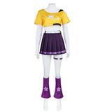 Overwatch 2 Loverwatch Juno Yellow Too with Purple Skirt Cosplay Costume Halloween Carnival Party Suit