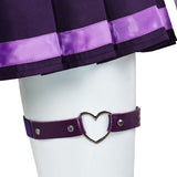 Overwatch 2 Loverwatch Juno Yellow Too with Purple Skirt Cosplay Costume Halloween Carnival Party Suit