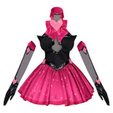 Overwatch D.Va Nocturna Black Pink Dress Cosplay Costume Halloween Carnival Party Suit