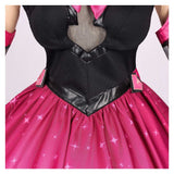 Overwatch D.Va Nocturna Black Pink Dress Cosplay Costume Halloween Carnival Party Suit