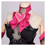 Overwatch D.Va Nocturna Black Pink Dress Cosplay Costume Halloween Carnival Party Suit