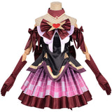 Overwatch Juno Black and Red Heart of Hope Magical Girl Myth Skin Cosplay Costume Halloween Carnival Party Suit