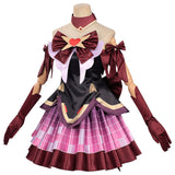 Overwatch Juno Black and Red Heart of Hope Magical Girl Myth Skin Cosplay Costume Halloween Carnival Party Suit