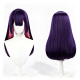 Overwatch Kiriko Purple Cosplay Wig Heat Resistant Synthetic Hair Carnival Halloween Party Props