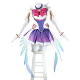 Overwatch OW 2 Magical Girl Costume Kiriko Cosplay Purple Dress For Adult Female Halloween Carnival Suit