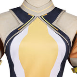 Overwatch OW Anran Women Yellow Outfit Cosplay Costume Halloween Carnival Party Suit