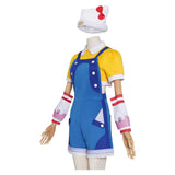 Overwatch OW Juno Women Hello Kitty Blue Outfit Cosplay Costume Halloween Carnival Party Suit