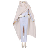 Padme Amidala Cosplay White Cloak Costume For Women Halloween Carnival Party
