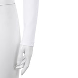 Padme Amidala Women White Top Cosplay Costume Halloween Carnival Party Suit