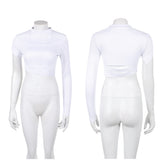 Padme Amidala Women White Top Cosplay Costume Halloween Carnival Party Suit