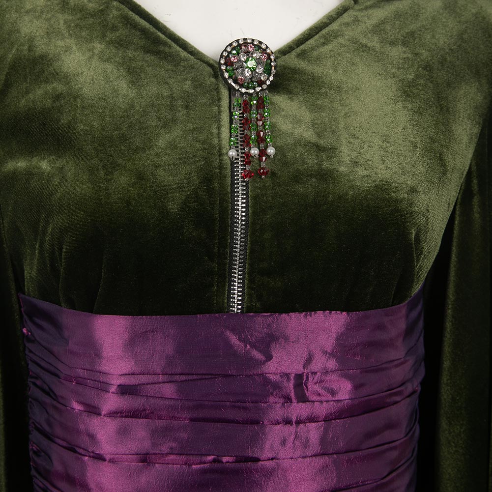 Padmé Naberrie Amidala Green Velvet Dress Cosplay Costume Outfits Hall –  Cosplaysky.ca