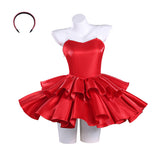 Perfect Blue Mima Kirigoe Cosplay Red Dress For Halloween Carnival Party 