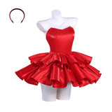 Perfect Blue Mima Kirigoe Cosplay Red Dress For Halloween Carnival Party 