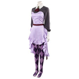 Perona Women Pink Outfit Cosplay Costume Halloween Carnival Party Suit