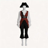 Pirates of the Caribbean Elizabeth Swann Brown Outfit Pro Cosplay Costume Halloween Carnival Party Suit