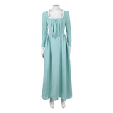 Pirates of the Caribbean Elizabeth Swann Women Green Dress Cosplay Costume Halloween Carnival Party Suit