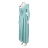 Pirates of the Caribbean Elizabeth Swann Women Green Dress Cosplay Costume Halloween Carnival Party Suit