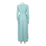 Pirates of the Caribbean Elizabeth Swann Women Green Dress Cosplay Costume Halloween Carnival Party Suit