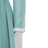 Pirates of the Caribbean Elizabeth Swann Women Green Dress Cosplay Costume Halloween Carnival Party Suit