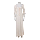 Pirates of the Caribbean Elizabeth Swann Women White Dress Cosplay Costume Halloween Carnival Party Suit