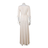 Pirates of the Caribbean Elizabeth Swann Women White Dress Cosplay Costume Halloween Carnival Party Suit