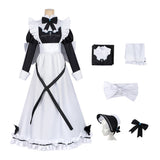 Playing Death Games to Put Food on the Table Aoi Cosplay Maid Dress For Women Halloween Carnival Party