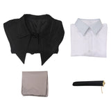 Poor Things 2023 Belle Baxter Movie Character Black Suit Cosplay Costume Outfits Halloween Carnival Suit
